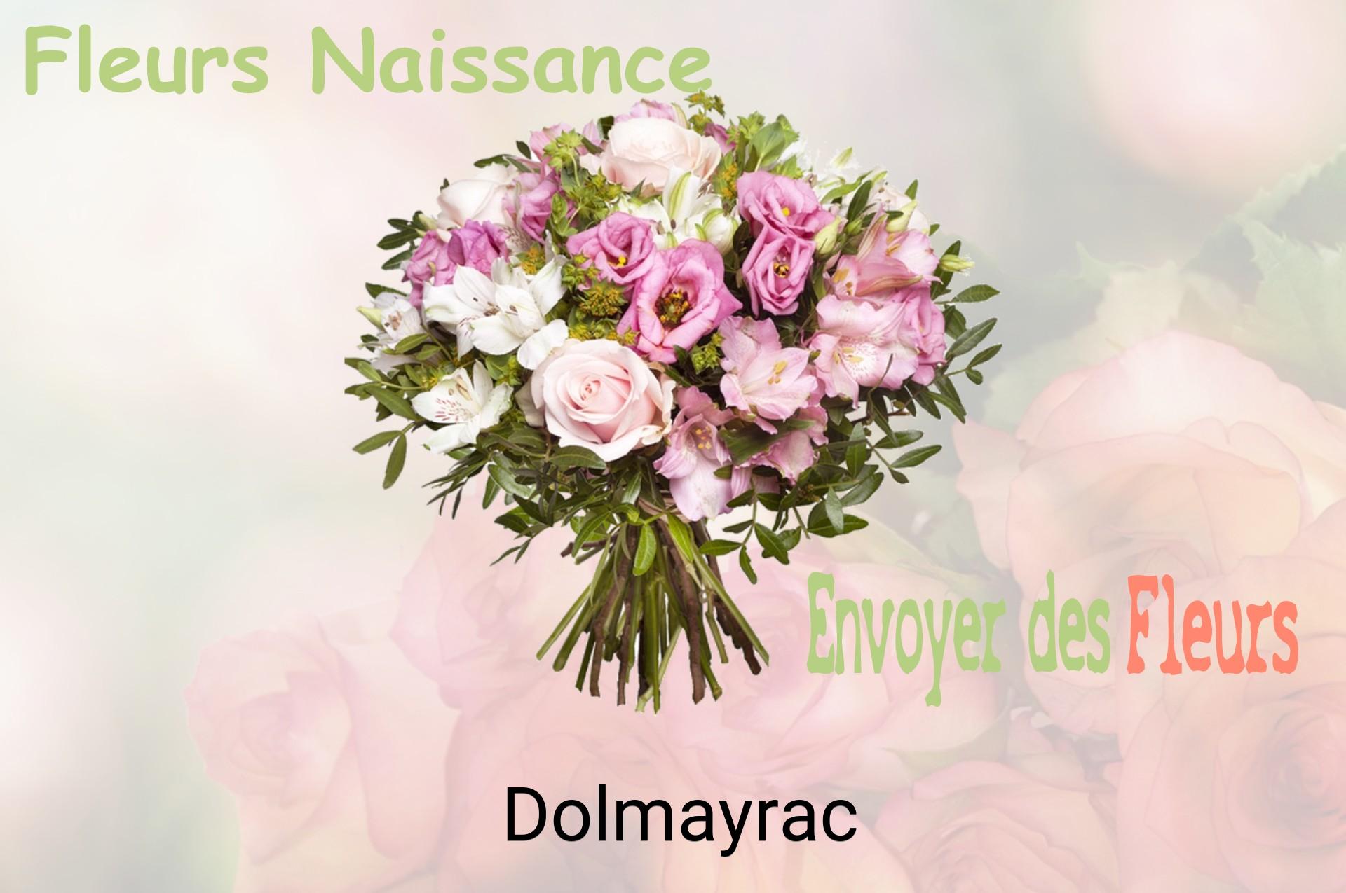 Bouquet de fleurs de naissance livré à Dolmayrac