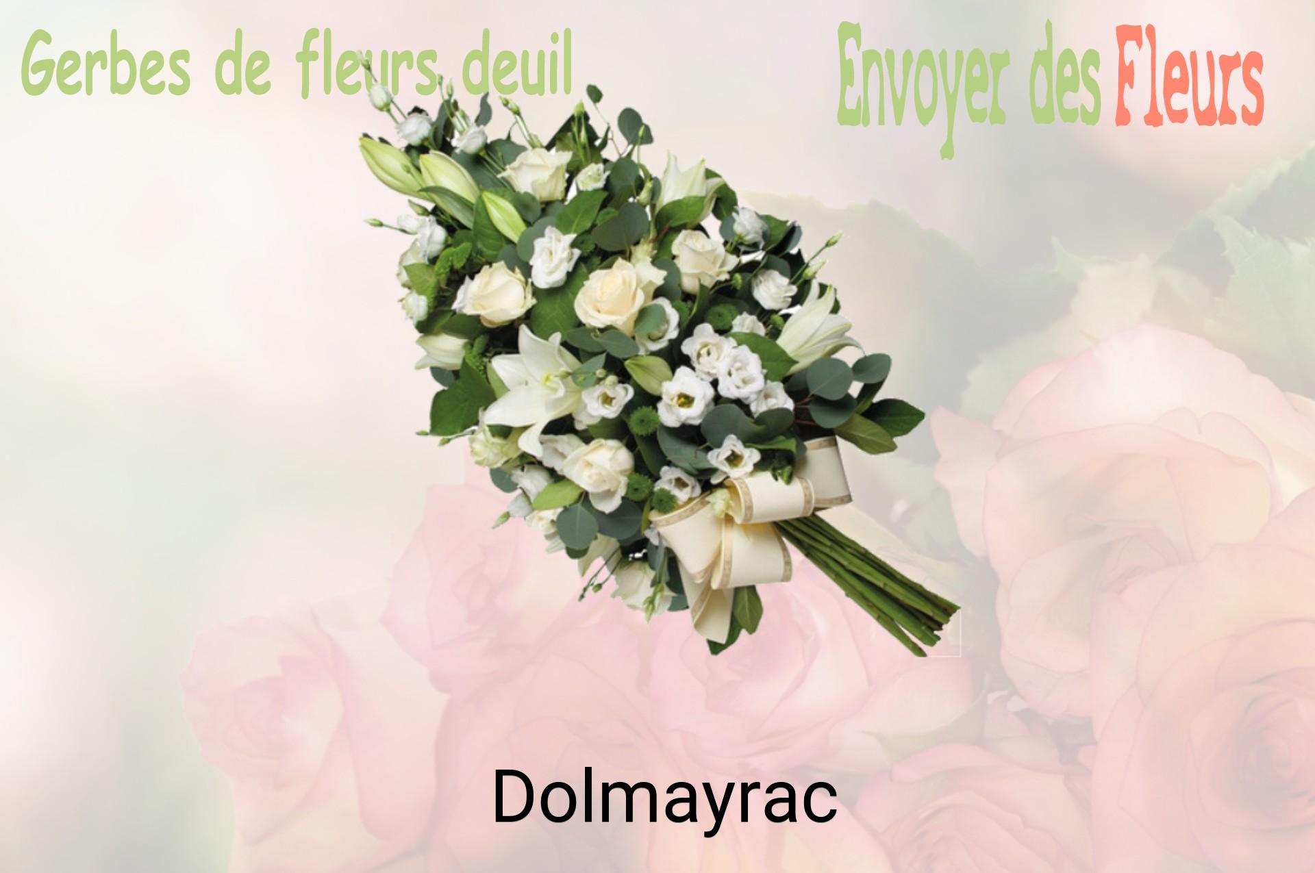 Gerbe de fleurs de deuil livrée à Dolmayrac